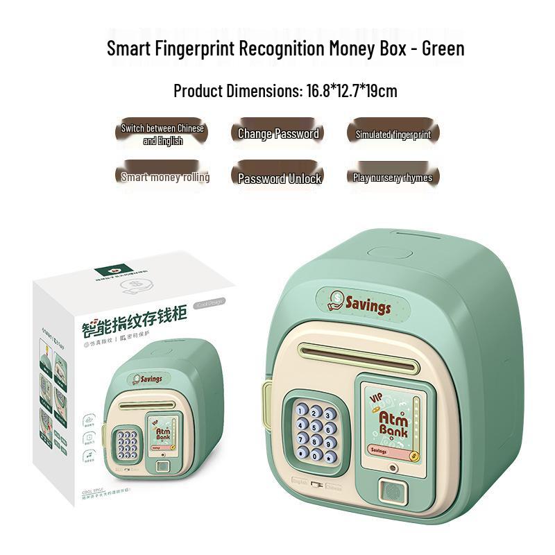 Smart Children s Money Jar with Automatic Rolling, Password, and Fingerprint Unlock
Smart Children s Money Jar with Automatic Rolling, Password, and Fingerprint Unlock