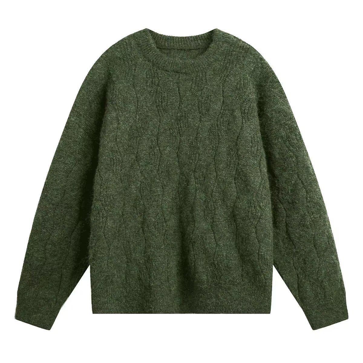 Unisex Retro Chunky Knit Sweater - Heavyweight, Round Neck, Loose Fit for Autumn/Winter XL
Unisex Retro Chunky Knit Sweater - Heavyweight, Round Neck, Loose Fit for Autumn/Winter XL