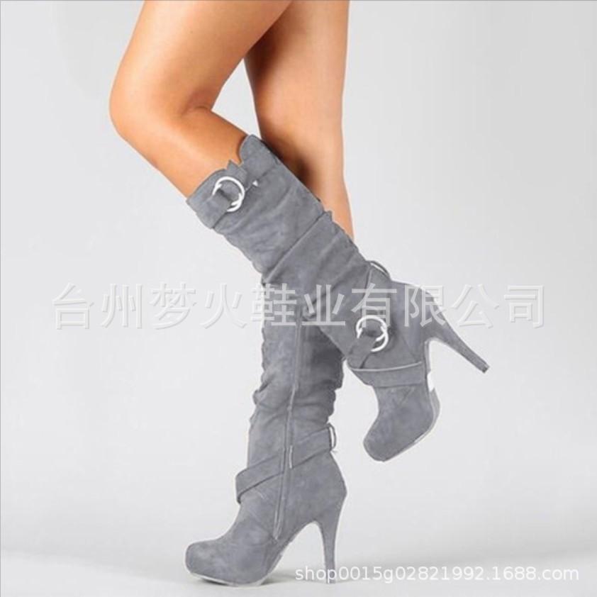 Autumn and winter women s boots long women s boots high-heeled elastic boots 43 сірий колір
Autumn and winter women s boots long women s boots high-heeled elastic boots 43 сірий колір