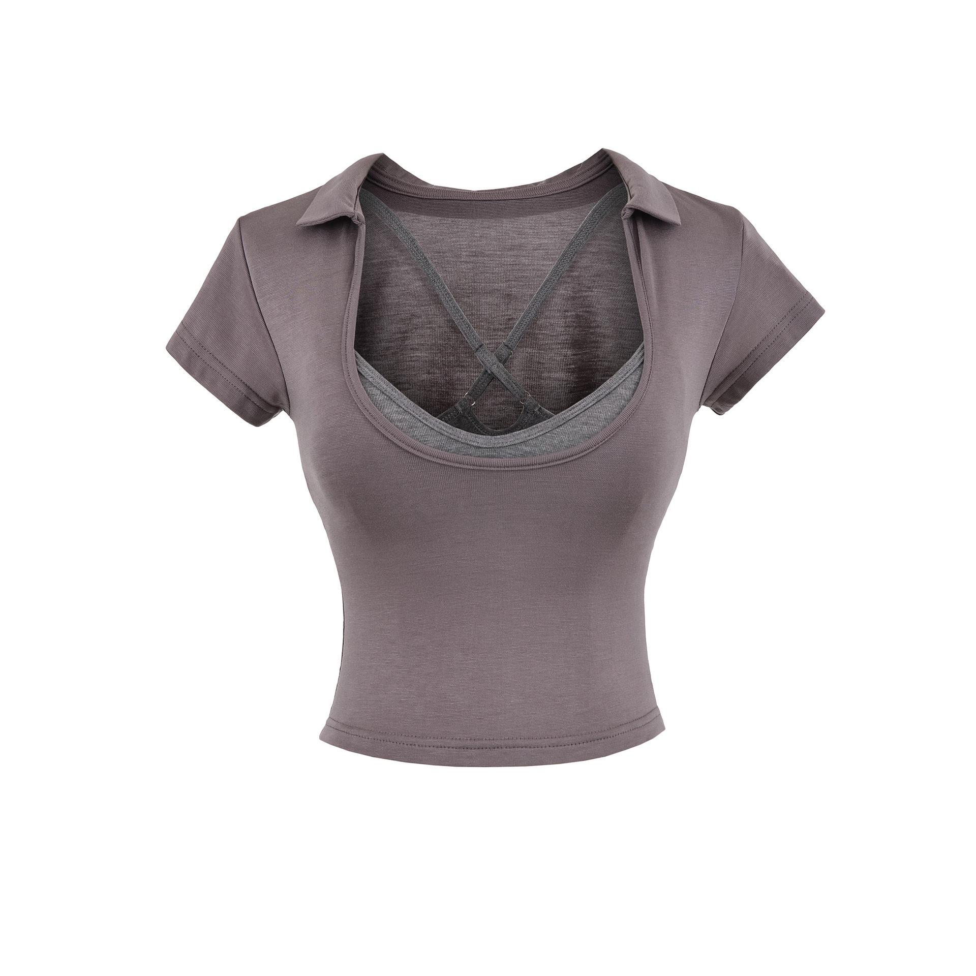 Spicy Girl Pure Desire Two-Piece Set: Slim Fit, Short-Sleeved T-Shirt & Low-Cut Camisole for Women – New Summer Arrival Medium
Spicy Girl Pure Desire Two-Piece Set: Slim Fit, Short-Sleeved T-Shirt & Low-Cut Camisole for Women – New Summer Arrival Medium
