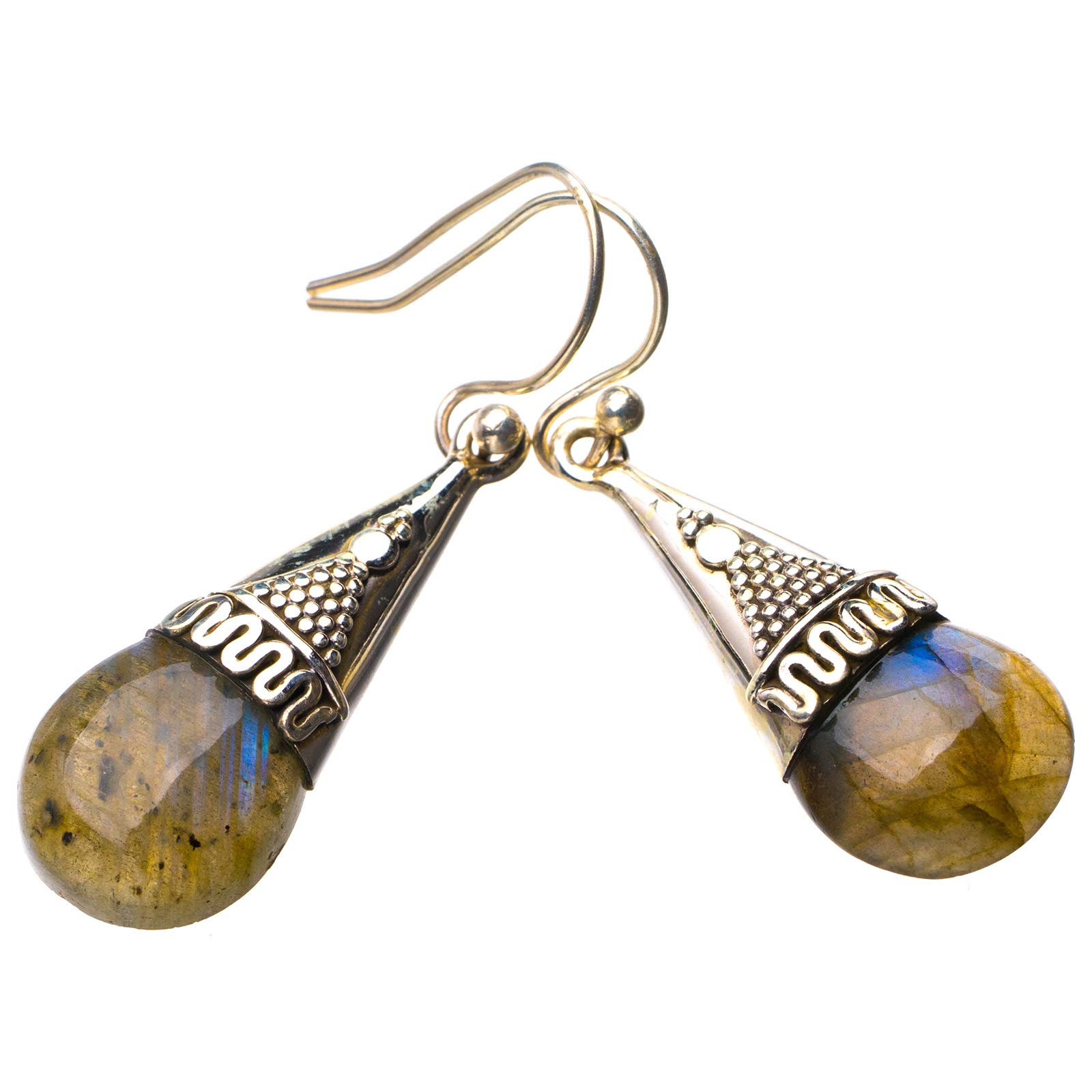 StarGems® Natural Blue Fire Labradorite Handmade 925 Sterling Silver Earrings 1.5 D7741
StarGems® Natural Blue Fire Labradorite Handmade 925 Sterling Silver Earrings 1.5 D7741