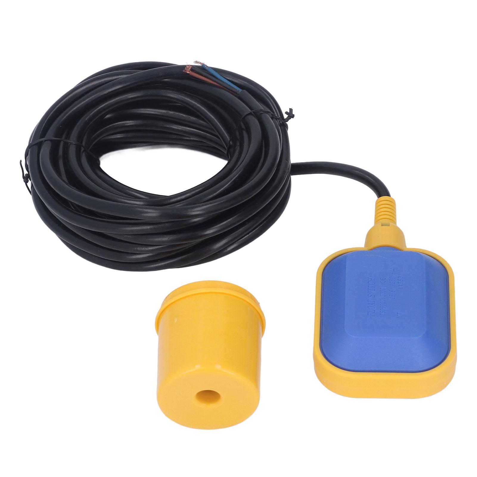 Cable Float Switch Water Liquid Drainage Level Controller Sensor for Water Tank Pump 12m 10m / 32.8ft
Cable Float Switch Water Liquid Drainage Level Controller Sensor for Water Tank Pump 12m 10m / 32.8ft