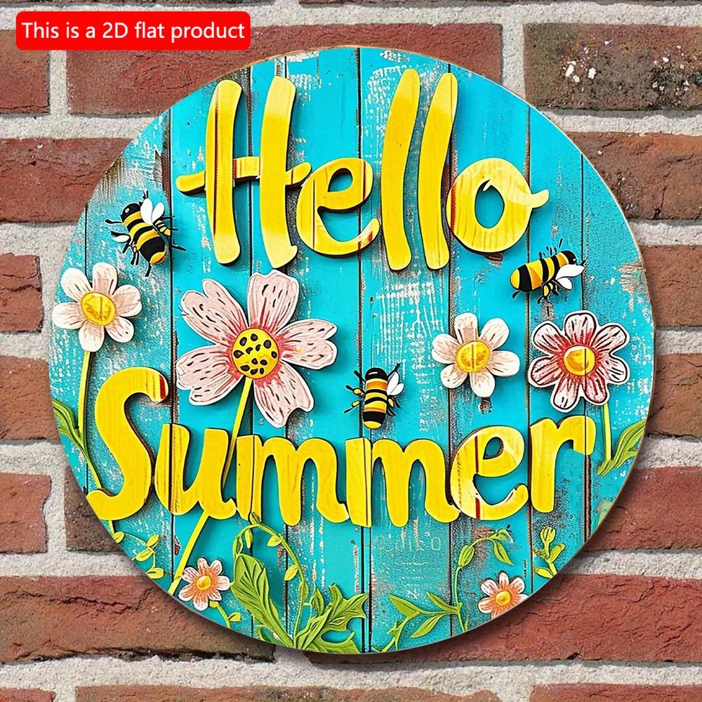 2d Flat 20*20cm, Round Wooden Hello Summer Sign, Entrance Decor Gift, for Home, Kitchen, Garden, Bedroom, Bar Wall Decor. 20*20cm
2d Flat 20*20cm, Round Wooden Hello Summer Sign, Entrance Decor Gift, for Home, Kitchen, Garden, Bedroom, Bar Wall Decor. 20*20cm