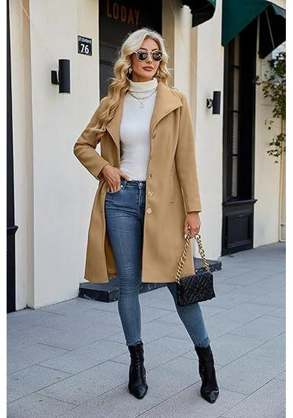 2025 Autumn/Winter Women s Single-Breasted Trench Coat with Stand Collar and Belt Large хаки
2025 Autumn/Winter Women s Single-Breasted Trench Coat with Stand Collar and Belt Large хаки
