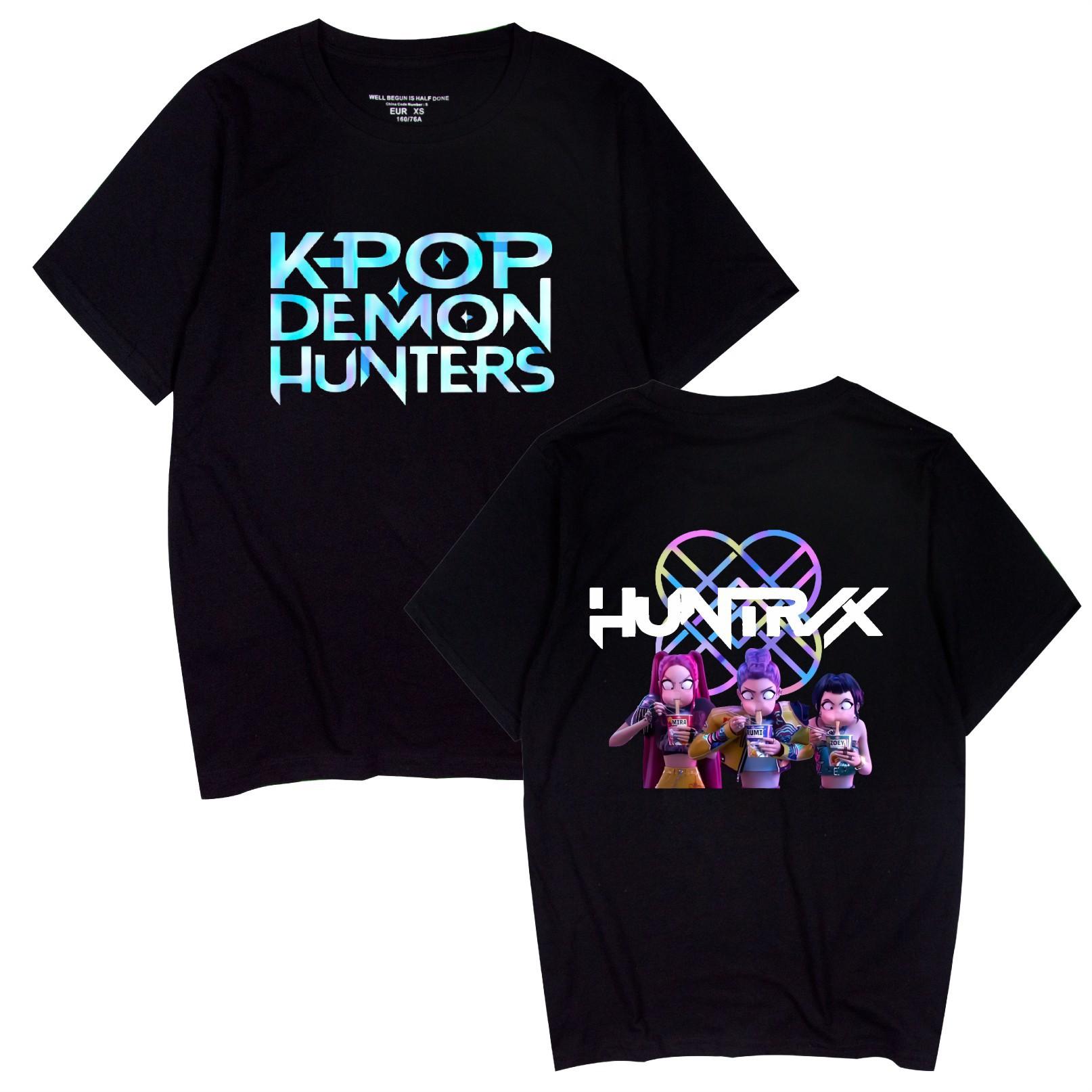 Men T-shirt Fashion KPop Demon Hunters Printed Women T-shirts Tee Shirt Summer Casual Short Sleeve Tops XS чёрный
Men T-shirt Fashion KPop Demon Hunters Printed Women T-shirts Tee Shirt Summer Casual Short Sleeve Tops XS чёрный