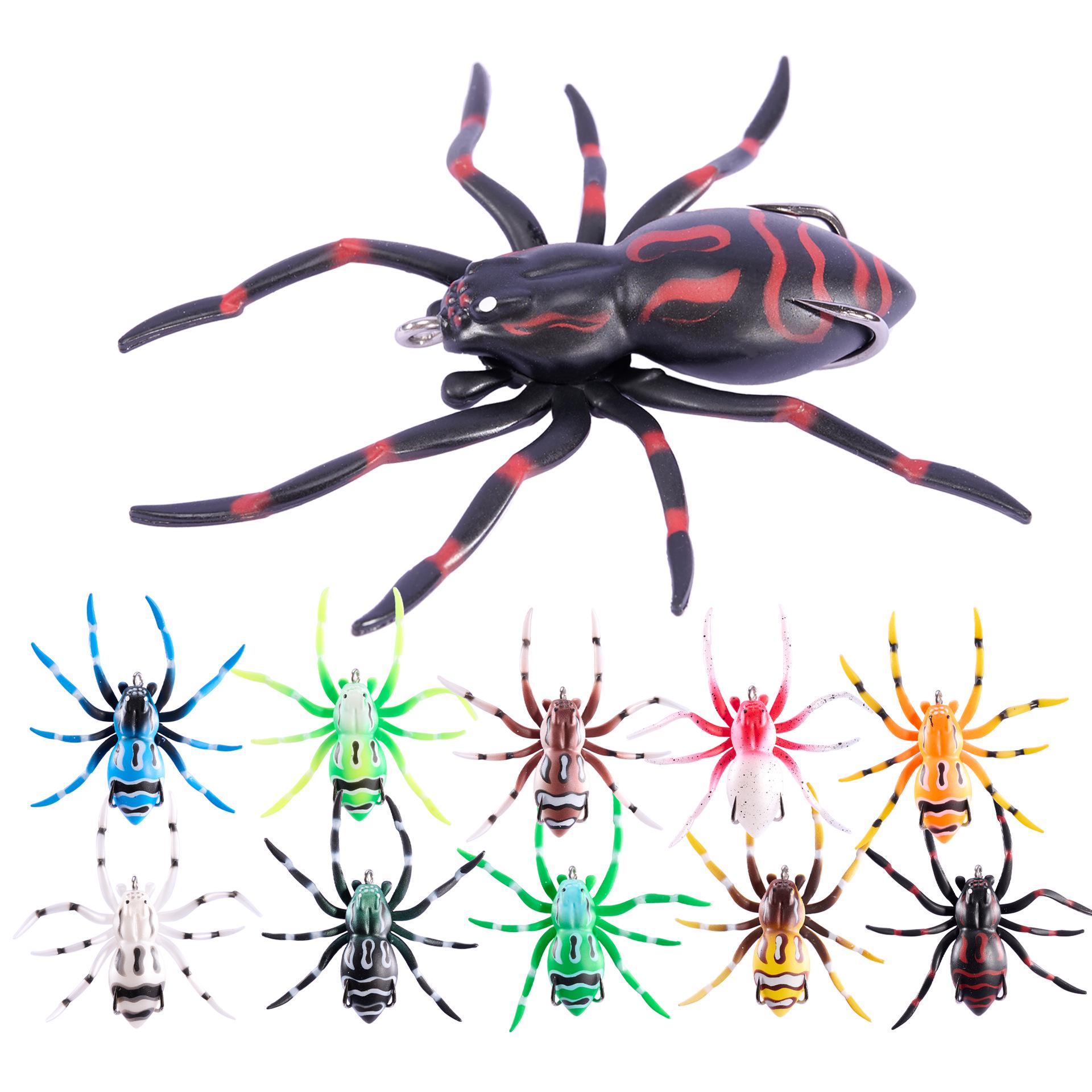 Floating Water Spider Soft Lure Bait - 4.7cm/6g or 4cm/3g, Upturned Bass Simulation Bait. 6g with Premium Packaging
Floating Water Spider Soft Lure Bait - 4.7cm/6g or 4cm/3g, Upturned Bass Simulation Bait. 6g with Premium Packaging