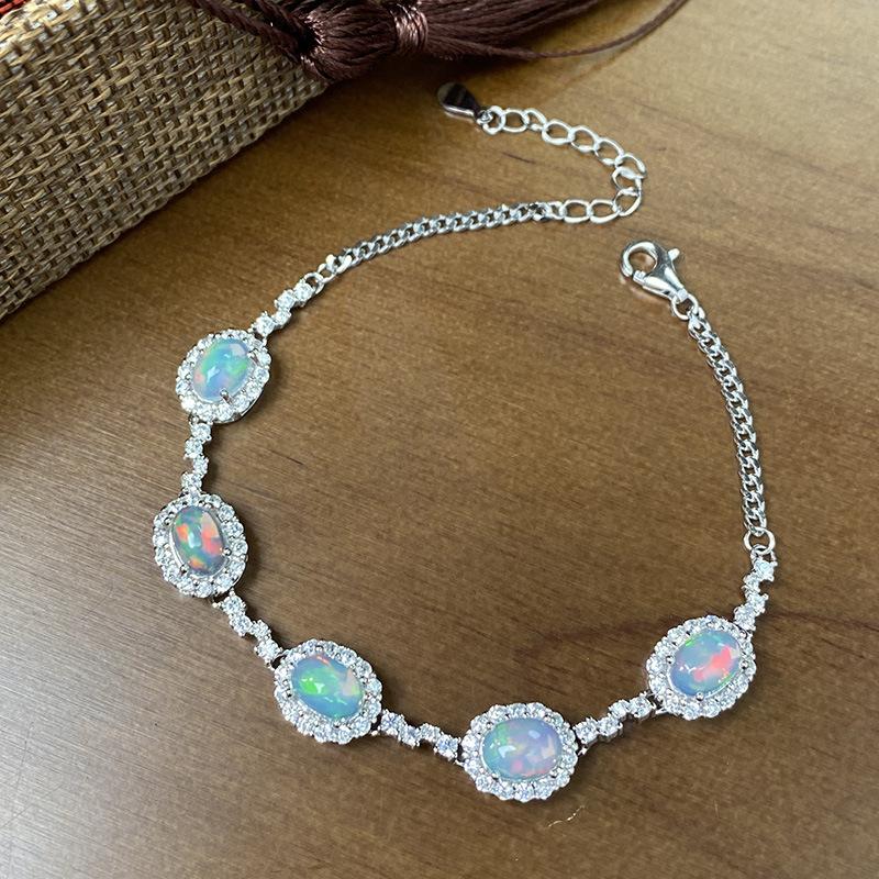 Natural Opal Bracelet Women S S925 Sterling Silver Color Treasure Jewelry Factory
Natural Opal Bracelet Women S S925 Sterling Silver Color Treasure Jewelry Factory