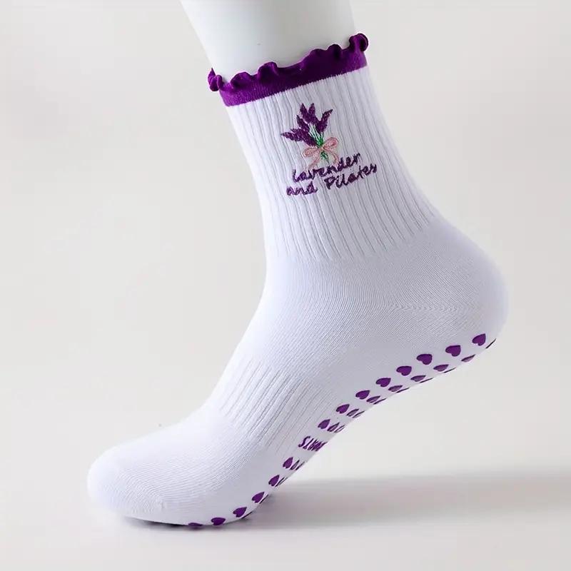 1 пара женских вышитых носков Prima - Нескользящие носки для йоги и пилатеса, удобная посадка для всесезонных тренировок в помещении
1 пара женских вышитых носков Prima - Нескользящие носки для йоги и пилатеса, удобная посадка для всесезонных тренировок в помещении