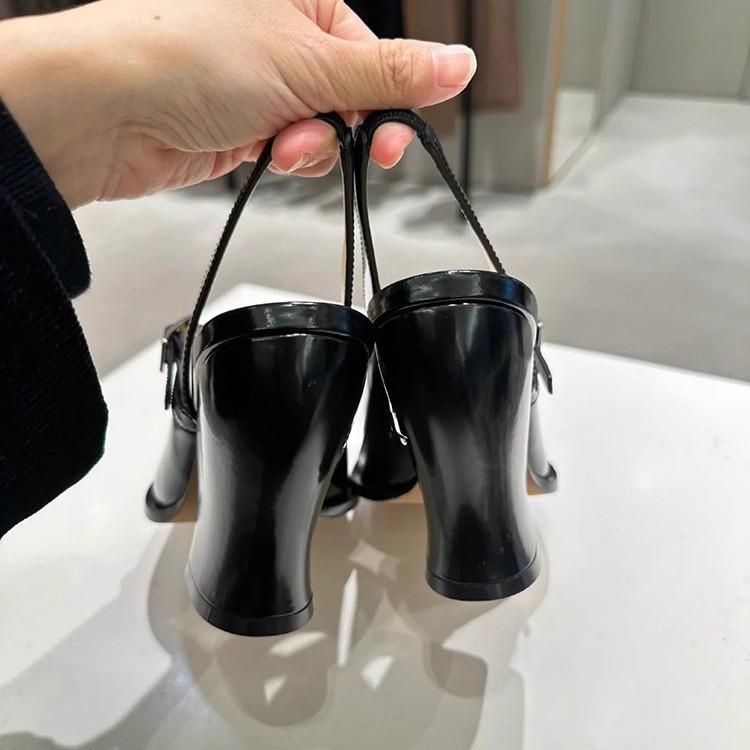 Sheepskin version~ Vintage Mary Jane shoes women s head one-word buckle back empty thick heel high heels 35 чёрный
Sheepskin version~ Vintage Mary Jane shoes women s head one-word buckle back empty thick heel high heels 35 чёрный