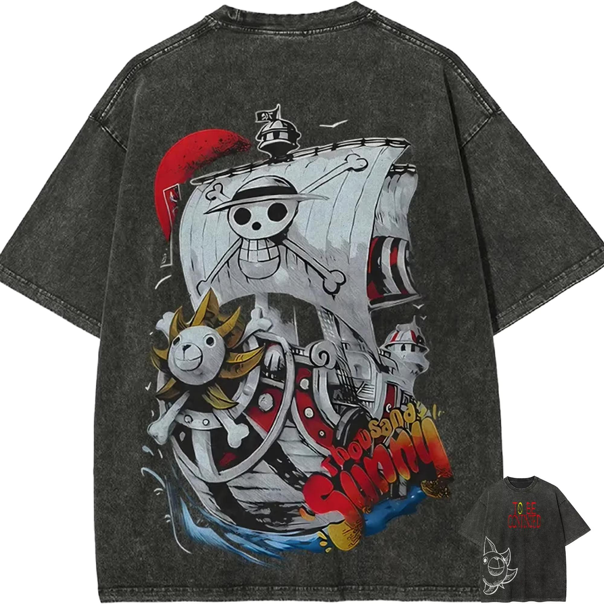 Thousand Sunny T Shirt Men Acid Wash Anime One Piece Ship Graphic Cotton Vintage Gym Streetwear Pirate Boat To Be Continued Tee M
Thousand Sunny T Shirt Men Acid Wash Anime One Piece Ship Graphic Cotton Vintage Gym Streetwear Pirate Boat To Be Continued Tee M