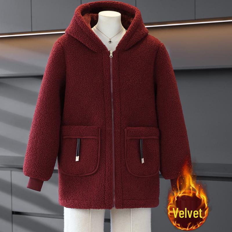 Mom s Plus Size Thick Winter Hooded Granular Velvet Cotton Jacket - 2025 Edition for Middle-Aged and Elderly Women XL (85-105 Jin)
Mom s Plus Size Thick Winter Hooded Granular Velvet Cotton Jacket - 2025 Edition for Middle-Aged and Elderly Women XL (85-105 Jin)