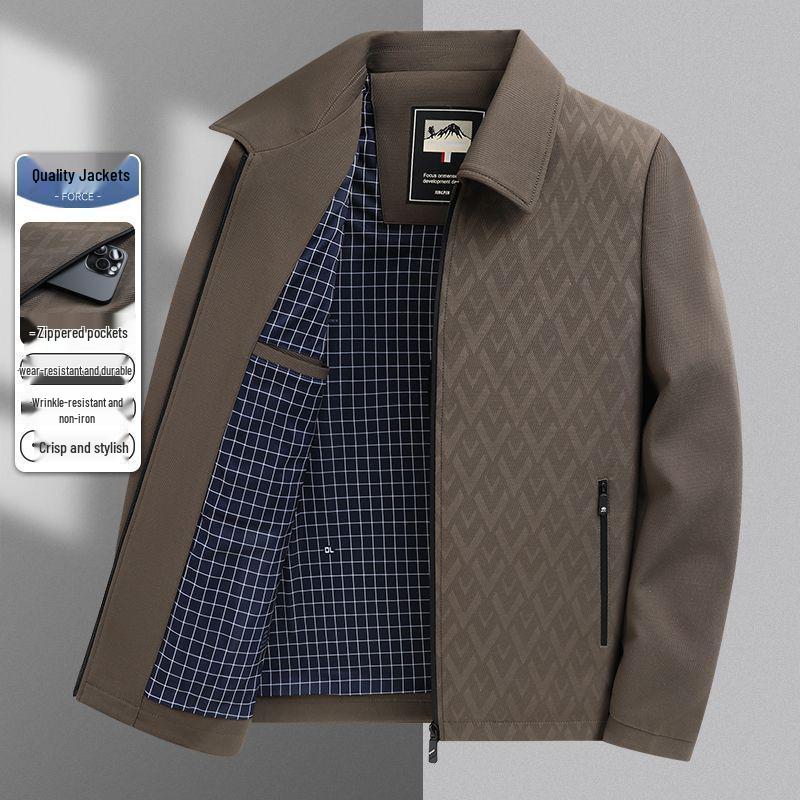 Mid-aged Men s Lapel Jacket - New Style Casual Spring/Autumn Wear for Dad XL, 115-130 lbs хакі
Mid-aged Men s Lapel Jacket - New Style Casual Spring/Autumn Wear for Dad XL, 115-130 lbs хакі