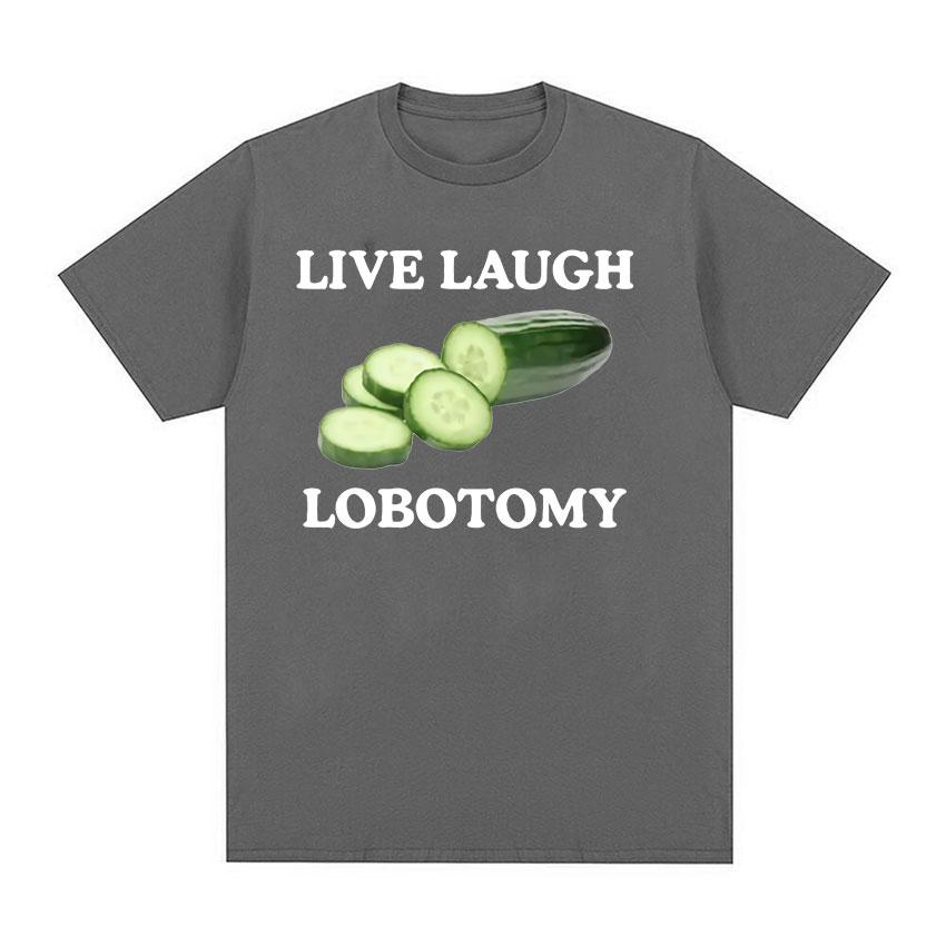 Live Laugh Lobotomy Cucumber Funny Meme футболки для мужчин и женщин, повседневная модная футболка с короткими рукавами, топы, футболка большого размера из 100% хлопка
Live Laugh Lobotomy Cucumber Funny Meme футболки для мужчин и женщин, повседневная модная футболка с короткими рукавами, топы, футболка большого размера из 100% хлопка