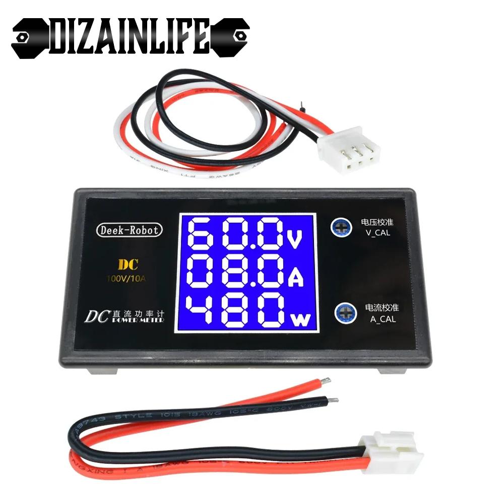 DC 0-100V 10A 12V 24V 36V 1000W РК-дисплей Цифровий вольтметр Амперметр Ваттметр Напруга Струм Вимірювач потужності Тестер детектор напруги
DC 0-100V 10A 12V 24V 36V 1000W РК-дисплей Цифровий вольтметр Амперметр Ваттметр Напруга Струм Вимірювач потужності Тестер детектор напруги