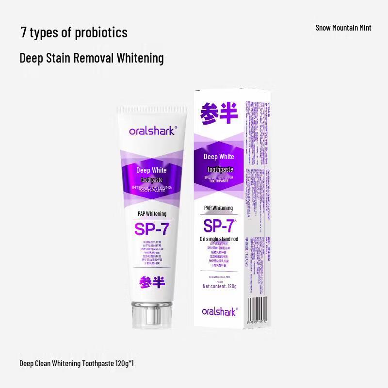 Sanban Snow Mountain Mint Multi-Effect Whitening Toothpaste
Sanban Snow Mountain Mint Multi-Effect Whitening Toothpaste