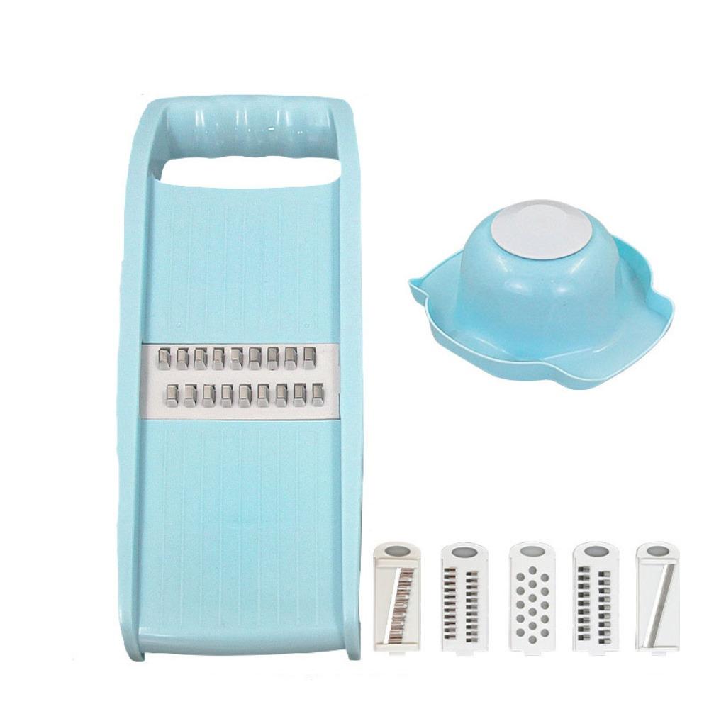 Овощерезка 5 в 1 с защитой для рук Овощная терка Бытовой измельчитель для продуктов Салат Blue 7pcs
Овощерезка 5 в 1 с защитой для рук Овощная терка Бытовой измельчитель для продуктов Салат Blue 7pcs