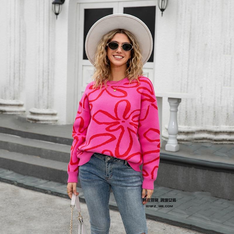 2025 Осень и Зима Новая Мода Свитер с Круглым Вырезом, Контрастный С Цветочным Принтом, Свободный Пуловер, Вязаный Свитер L розы красного
2025 Осень и Зима Новая Мода Свитер с Круглым Вырезом, Контрастный С Цветочным Принтом, Свободный Пуловер, Вязаный Свитер L розы красного
