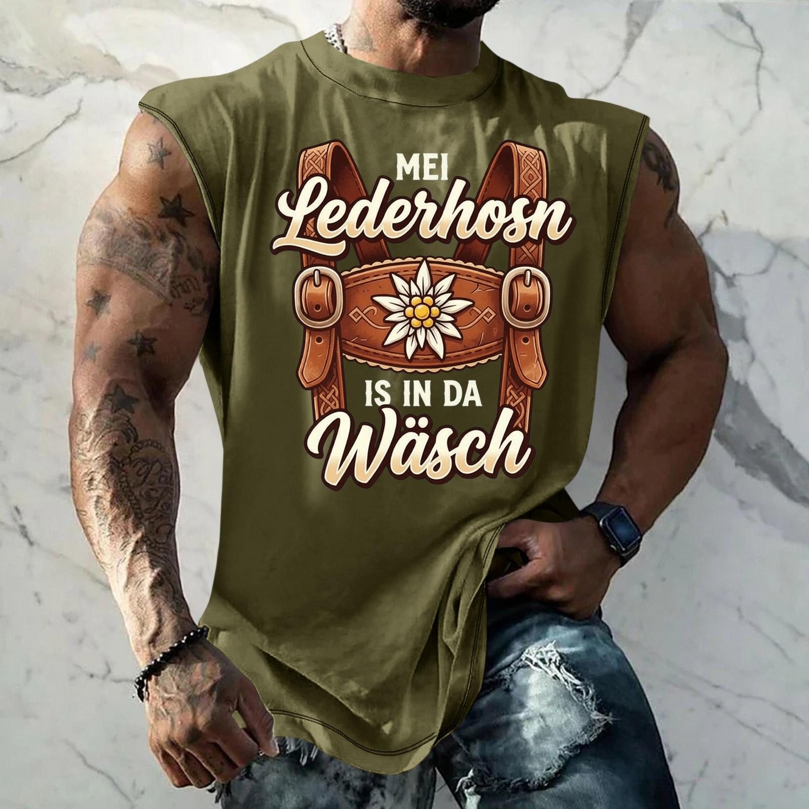 Men Sleeveless Tank Top Beer Festival Style Textured Print Loose Fit Casual Sports Streetwear Vacation Daily Wear L армия зеленый
Men Sleeveless Tank Top Beer Festival Style Textured Print Loose Fit Casual Sports Streetwear Vacation Daily Wear L армия зеленый