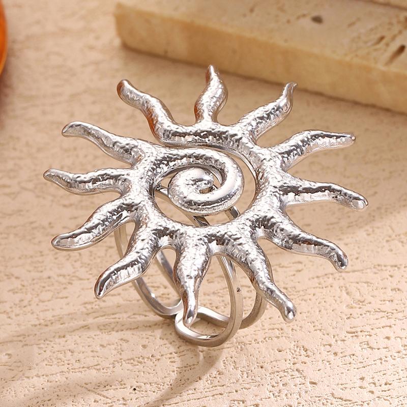 Vintage Sun Stainless Steel Rings for Women Exaggerated Gold Color Sunflower Ring Fashion Statement Zircon Accessories Gift медный
Vintage Sun Stainless Steel Rings for Women Exaggerated Gold Color Sunflower Ring Fashion Statement Zircon Accessories Gift медный
