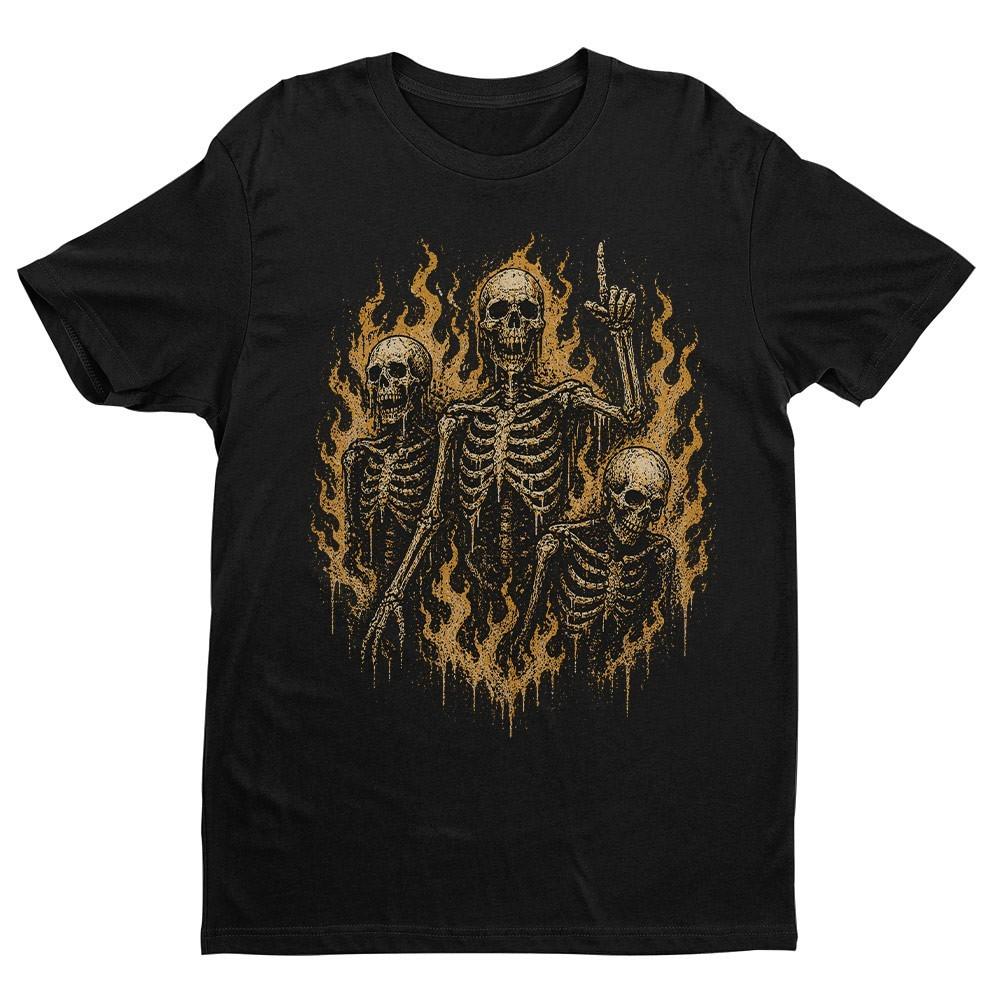 Retro Skeletons On Fire Unisex T-shirt | Gothic Skull Lover Gifts for Men 5XL різнокольоровий
Retro Skeletons On Fire Unisex T-shirt | Gothic Skull Lover Gifts for Men 5XL різнокольоровий