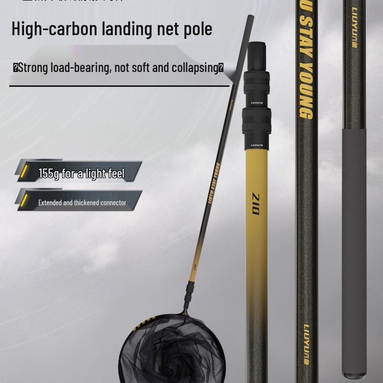 Liu Yu Ultra-Light Carbon Fiber Telescopic Landing Net Pole for Big Fish 1.8M Ultra-light Carbon Fiber Net Pole
Liu Yu Ultra-Light Carbon Fiber Telescopic Landing Net Pole for Big Fish 1.8M Ultra-light Carbon Fiber Net Pole