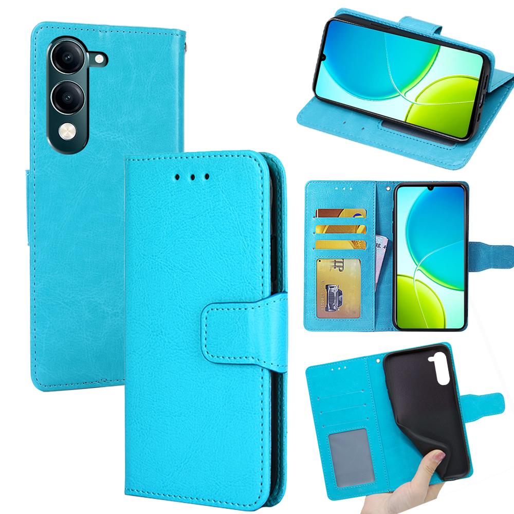 For vivo Y29s 5G/Y04 4G Case Wallet PU Leather+TPU Folding Stand Phone Cover Baby Blue
For vivo Y29s 5G/Y04 4G Case Wallet PU Leather+TPU Folding Stand Phone Cover Baby Blue