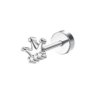 Bobisty 1PC Cartilage Stainless Steel Earrings for Women Flat Back Stud Earrings for Cartilage Helix Piercing Jewelry 1mm(18G)x6mm
Bobisty 1PC Cartilage Stainless Steel Earrings for Women Flat Back Stud Earrings for Cartilage Helix Piercing Jewelry 1mm(18G)x6mm