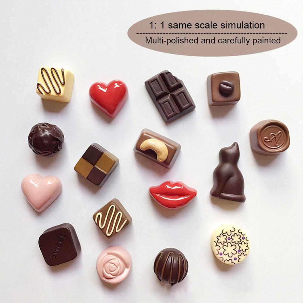 Simulation Food Play Chocolate Resin Art Design Three-Dimensional Cute Home Decor Fridge Magnet Refrigerator Decoration Gift
Simulation Food Play Chocolate Resin Art Design Three-Dimensional Cute Home Decor Fridge Magnet Refrigerator Decoration Gift