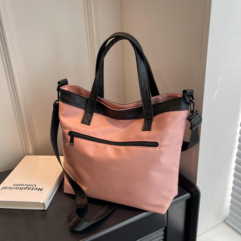 Japanese canvas bag large capacity nylon tote bag one shoulder hand bag to work messenger bag student class bag чорний
Japanese canvas bag large capacity nylon tote bag one shoulder hand bag to work messenger bag student class bag чорний