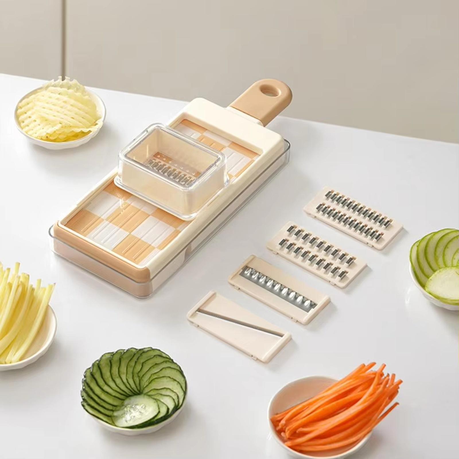 4 in 1 Multifunctional Vegetable Slicer Transparent Integrated Kitchen Gripper Cutter Shredder Slicer for Carrot Potato Onion Garlic one size бежевый
4 in 1 Multifunctional Vegetable Slicer Transparent Integrated Kitchen Gripper Cutter Shredder Slicer for Carrot Potato Onion Garlic one size бежевый