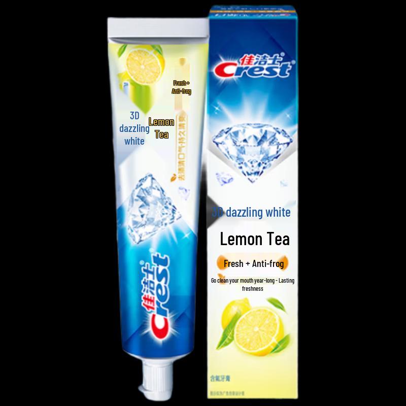 Crest 3D White Lemon Tea Refresh Toothpaste
Crest 3D White Lemon Tea Refresh Toothpaste