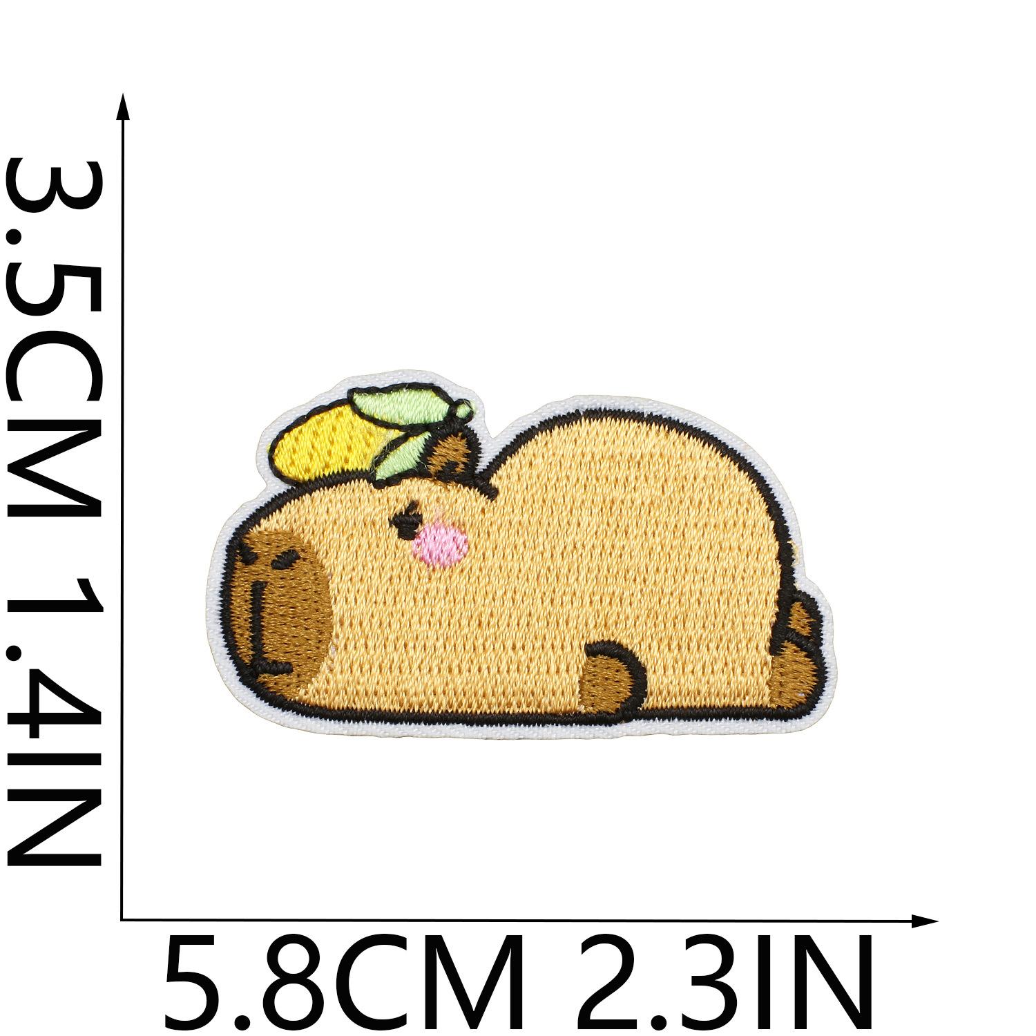 Cartoon Groundhog Embroidery Cloth Sticker Children S Clothes Decorative Patch Sticker Kapibara Computer Embroidery Label Heat Transfer no. 6_3 pieces
Cartoon Groundhog Embroidery Cloth Sticker Children S Clothes Decorative Patch Sticker Kapibara Computer Embroidery Label Heat Transfer no. 6_3 pieces