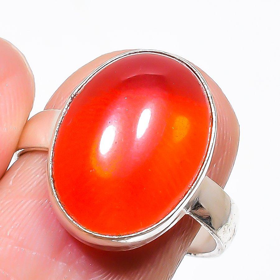 Carnelian Gemstone 925 Sterling Silver Jewelry Ring Size Adjustable KJ-367
Carnelian Gemstone 925 Sterling Silver Jewelry Ring Size Adjustable KJ-367