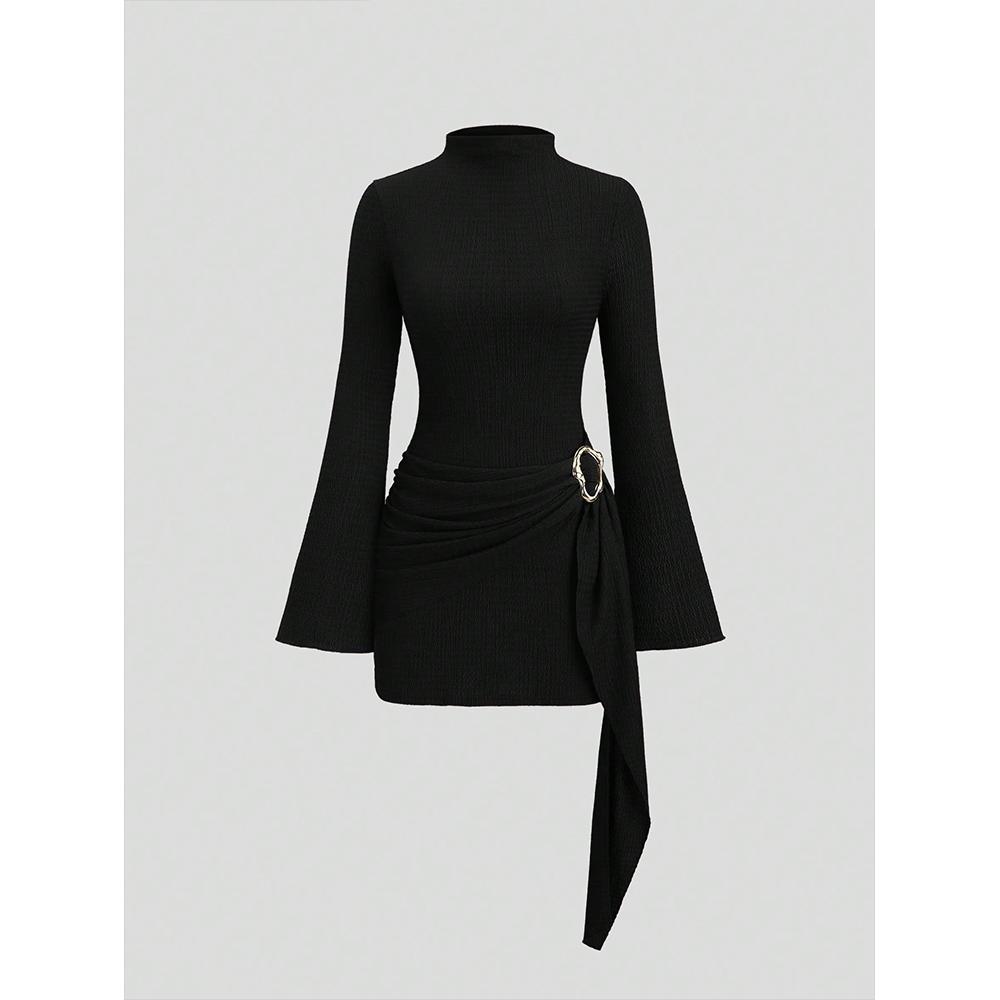 Casual Dress Waist-Cinched Minimalist Flare Sleeve Bodycon Cinched Waist Dress XL чорний
Casual Dress Waist-Cinched Minimalist Flare Sleeve Bodycon Cinched Waist Dress XL чорний