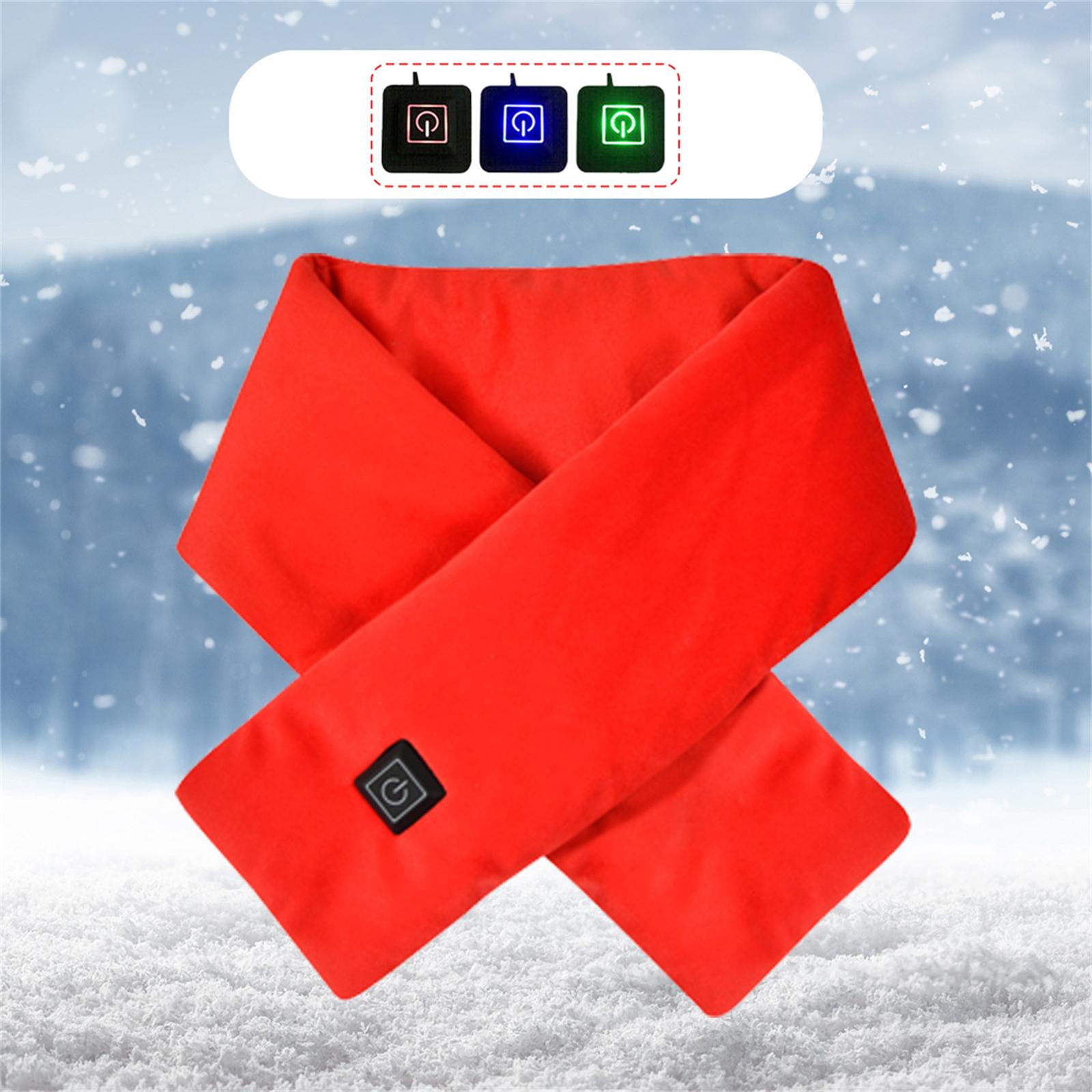USB Electric Heating Scarf 3 Temp Setting Waterproof Washable Neck Warmer Cold Weather Scarves Wraps For Winter 80x10 Cm 31.5x3.94 Inches red#0
USB Electric Heating Scarf 3 Temp Setting Waterproof Washable Neck Warmer Cold Weather Scarves Wraps For Winter 80x10 Cm 31.5x3.94 Inches red#0