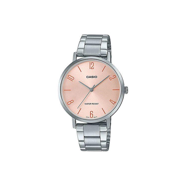 Casio Standard Series Fashionable Minimalist Business Retro Classic Three-Hand Design Silver Frame Pink Dial Waterproof Quartz LTP-VT01D-4B2 Pink Watch Dial
Casio Standard Series Fashionable Minimalist Business Retro Classic Three-Hand Design Silver Frame Pink Dial Waterproof Quartz LTP-VT01D-4B2 Pink Watch Dial