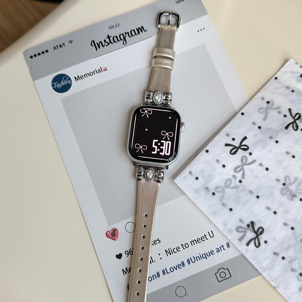 Watch Strap for Apple Watch Series 10 Ultra 9 8 7 SE 6 5 4 3 2 1 46mm 49mm 45mm 44mm 42mm Leather Band Butterfly Joint Silver
Watch Strap for Apple Watch Series 10 Ultra 9 8 7 SE 6 5 4 3 2 1 46mm 49mm 45mm 44mm 42mm Leather Band Butterfly Joint Silver