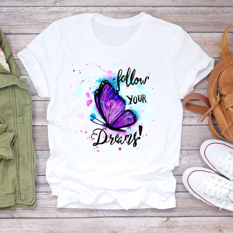 Футболка с коротким рукавом и принтом, модная одежда, женская футболка с акварельным принтом, женская одежда, футболка с коротким рукавом и принтом бабочки, повседневная футболка с мультяшным рисунком XXXXL белый
Футболка с коротким рукавом и принтом, модная одежда, женская футболка с акварельным принтом, женская одежда, футболка с коротким рукавом и принтом бабочки, повседневная футболка с мультяшным рисунком XXXXL белый