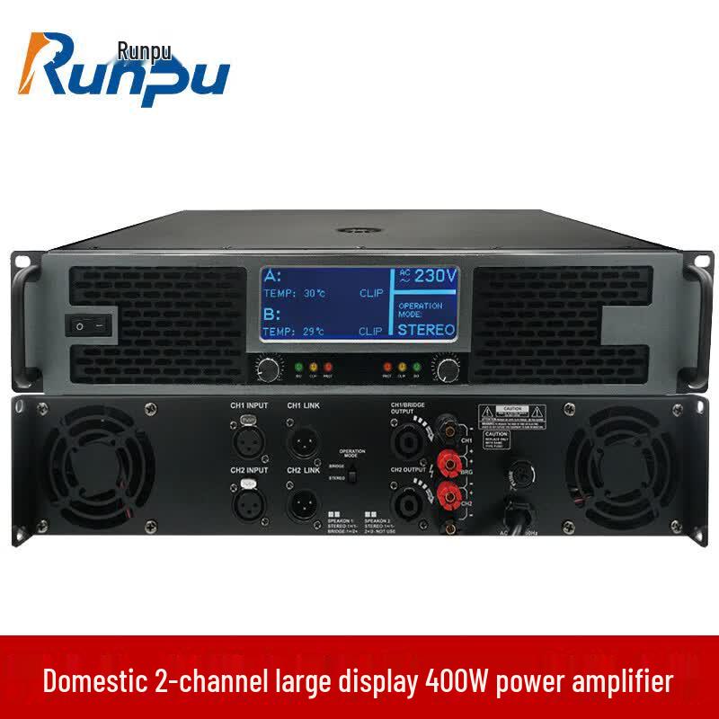Runpu RP-XSGF400W 2-Channel 400W Power Amplifier (CN version)
Runpu RP-XSGF400W 2-Channel 400W Power Amplifier (CN version)