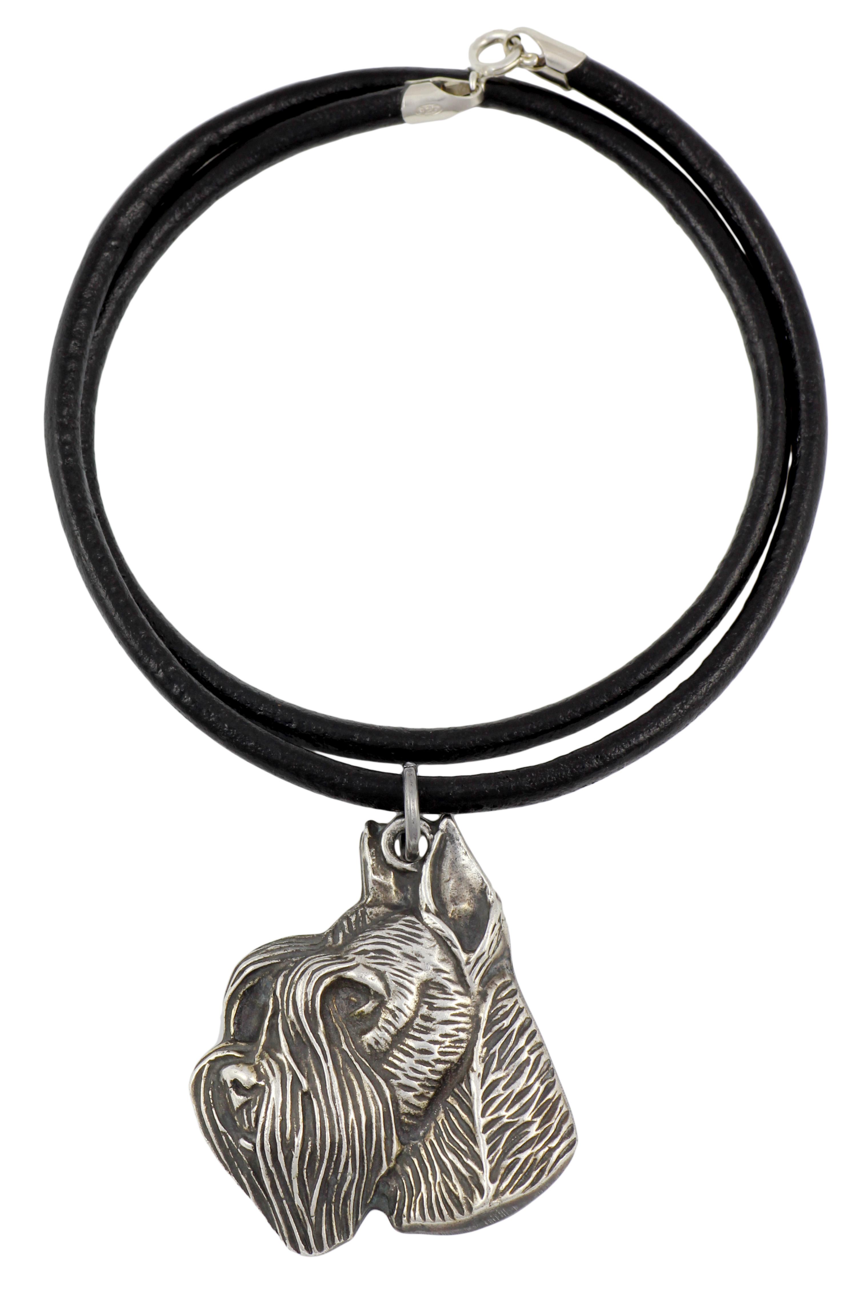 Schnauzer I - Necklace with dog, silver-plated pendant for dog fan, unique jewelry by Art-Dog brand срібний
Schnauzer I - Necklace with dog, silver-plated pendant for dog fan, unique jewelry by Art-Dog brand срібний