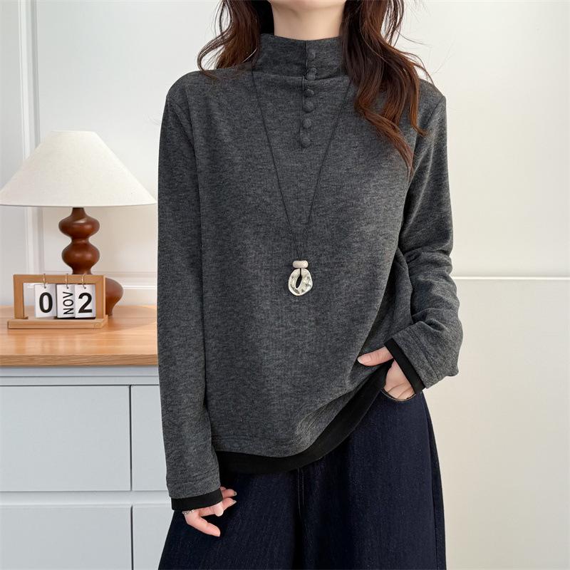 Autumn-Winter 2025 Women s Plus Size High Neck Slimming Base Layer, Stretchy Long Sleeve Color Block Fleece Top XL серый
Autumn-Winter 2025 Women s Plus Size High Neck Slimming Base Layer, Stretchy Long Sleeve Color Block Fleece Top XL серый