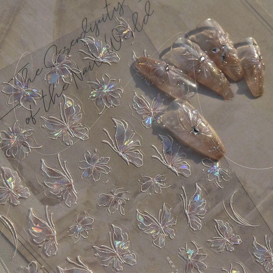 Shell Light Jelly Butterfly Manicure Sticker Aurora Dream Fairy Wear Armor Decoration Sticker T107
Shell Light Jelly Butterfly Manicure Sticker Aurora Dream Fairy Wear Armor Decoration Sticker T107