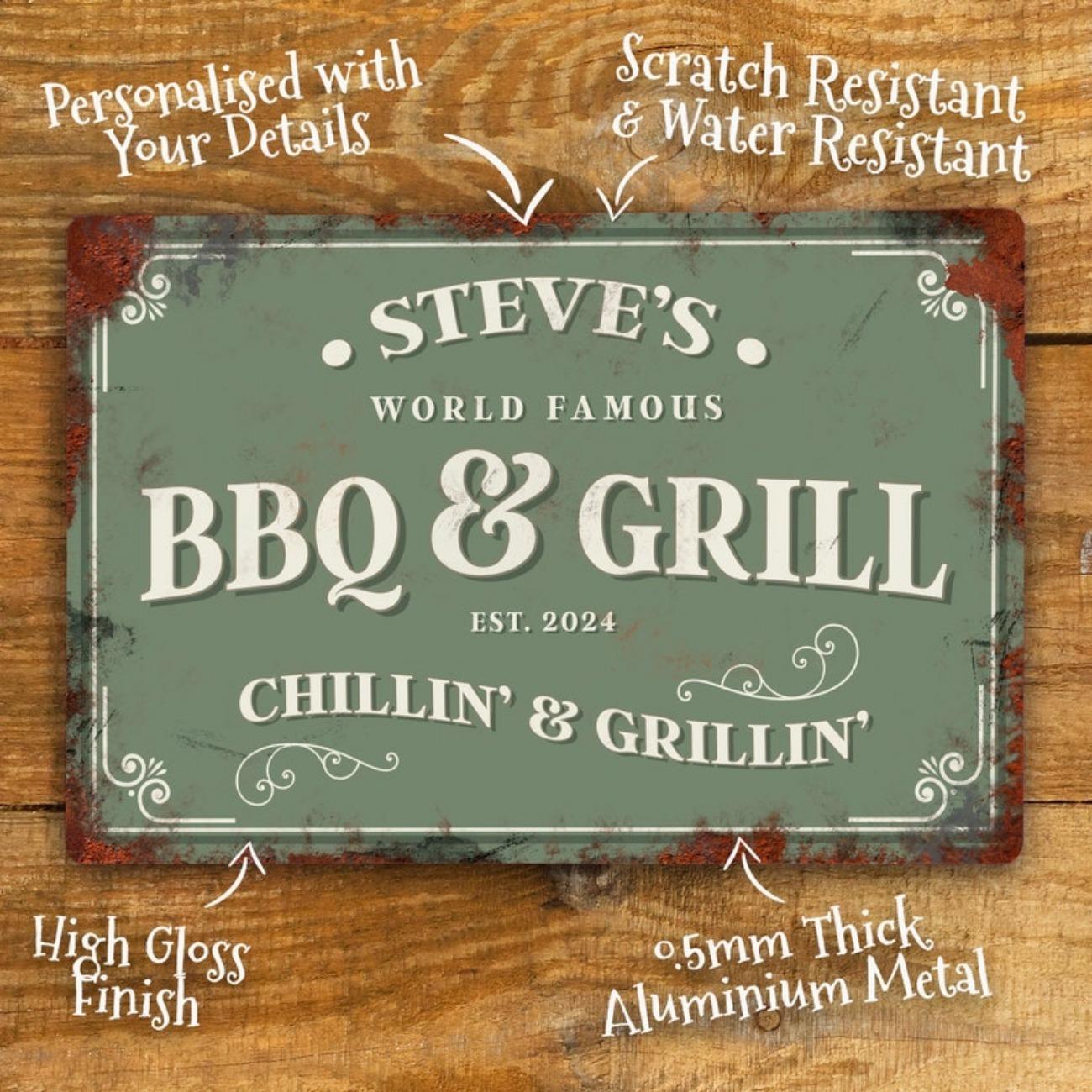 1pc Personalised Garden BBQ Metal Sign Custom Name Home Decor Dust Water Resistant білий
1pc Personalised Garden BBQ Metal Sign Custom Name Home Decor Dust Water Resistant білий