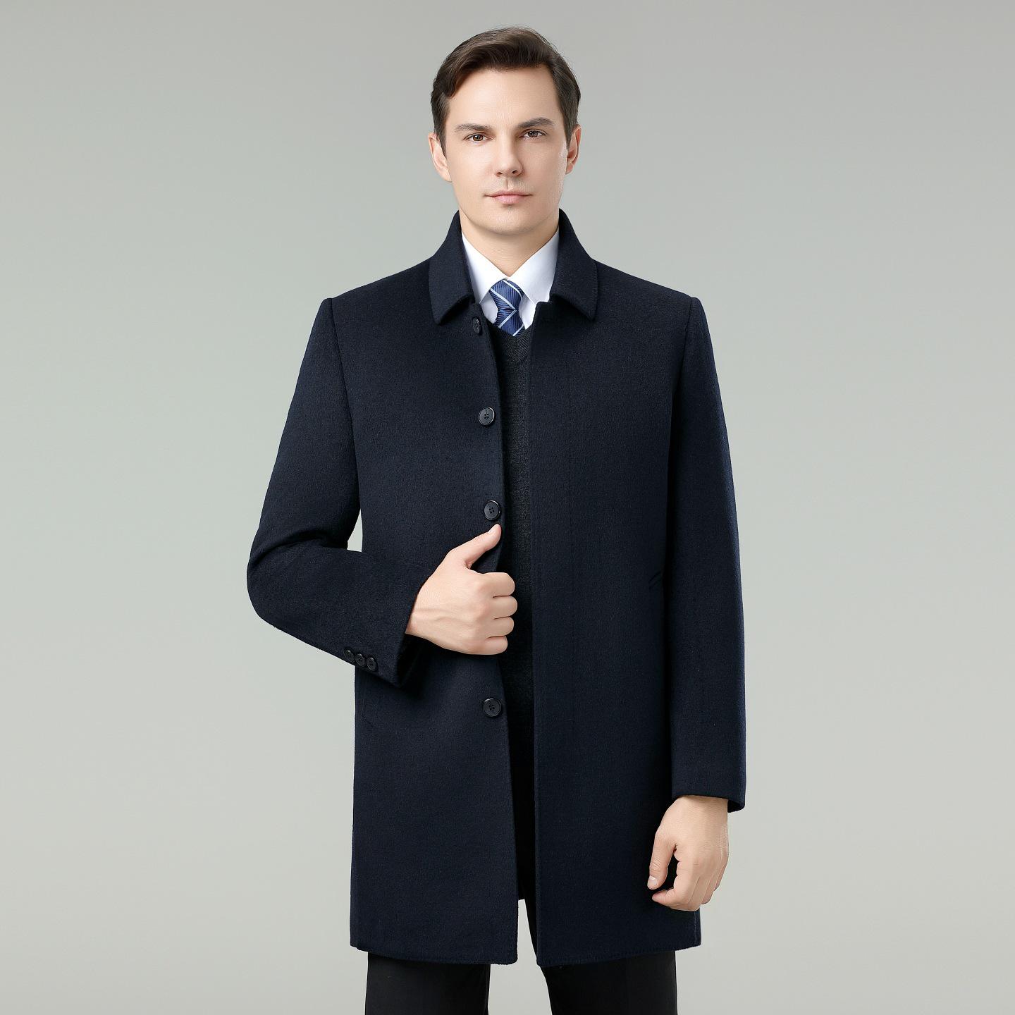 Luxury Men s Wool-Cashmere Mid-Length Coat with Thick Liner – Autumn/Winter Style M темно-синього кольору
Luxury Men s Wool-Cashmere Mid-Length Coat with Thick Liner – Autumn/Winter Style M темно-синього кольору