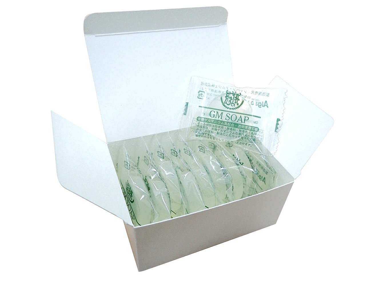 Spirulina Promotion Association GM SOAP GM Soap 10 г x 10 штук набор Органическое германиевое очищающее мыло для лица Ge-132P
Spirulina Promotion Association GM SOAP GM Soap 10 г x 10 штук набор Органическое германиевое очищающее мыло для лица Ge-132P