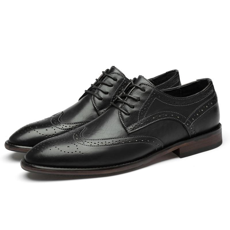 Breathable men s leather shoes hollow business dress wear-resistant carved men s shoes first layer cowhide derby shoes casual dark brown 39 чорний
Breathable men s leather shoes hollow business dress wear-resistant carved men s shoes first layer cowhide derby shoes casual dark brown 39 чорний