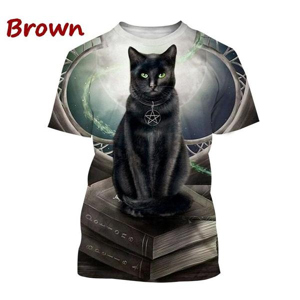 Мужская и женская модная футболка с принтом животных, мультяшным котом, круглым вырезом, короткими рукавами, повседневный топ с 3D принтом на Хэллоуин, черная кошка L
Мужская и женская модная футболка с принтом животных, мультяшным котом, круглым вырезом, короткими рукавами, повседневный топ с 3D принтом на Хэллоуин, черная кошка L