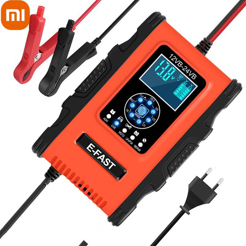Автомобильное зарядное устройство Xiaomi 12A, 12 В, 24 В, импульсный ремонт, автомобильное зарядное устройство для мотоцикла, AGM Deep GEL EFB, свинцово-кислотный цифровой ЖК-дисплей
Автомобильное зарядное устройство Xiaomi 12A, 12 В, 24 В, импульсный ремонт, автомобильное зарядное устройство для мотоцикла, AGM Deep GEL EFB, свинцово-кислотный цифровой ЖК-дисплей