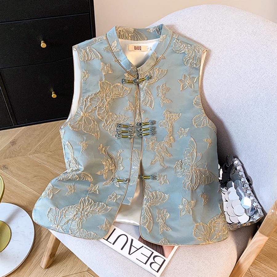 Весна/Лето 2025 Жилет с вышивкой бабочек в китайском стиле для женщин M
Весна/Лето 2025 Жилет с вышивкой бабочек в китайском стиле для женщин M