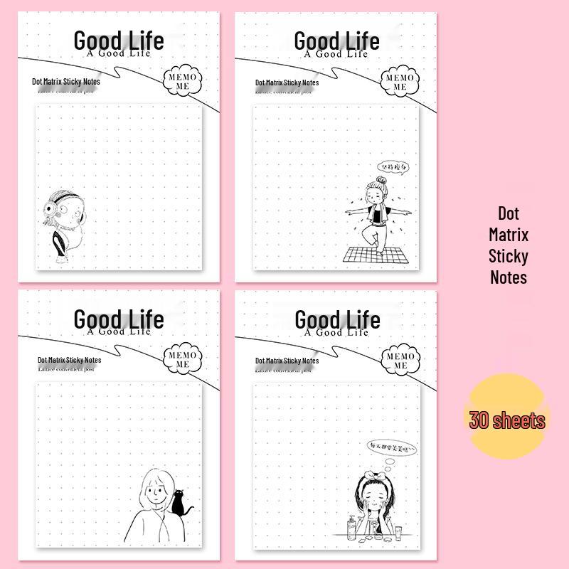 Korean Style Dreamy Girl Lined Grid Sticky Notes - Creative & Strong Adhesive
Korean Style Dreamy Girl Lined Grid Sticky Notes - Creative & Strong Adhesive